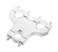 LOLIPPYY Drum Mount Clip Three-eye Clamp Kit Metal Expansion Bracket for Drum Sets Cowbell Mount Replacement Parts Suitable for Beginner