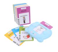 LOLIPPYY Early Educational Audio Learning Machine for Flash Cards Abs Language Device for Cognitive Development and English-spanish Word Recognition Blue for Preschoolers