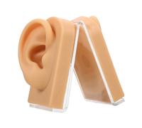 LOLIPPYY Earring Display Stand Silicone Human Ear Model Piercing Practice Body Parts Artificial Ear Mold for Jewelry Store Training