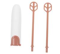 LOLIPPYY Electric Handheld Mixer for Formula and Lightweight Portable Stirrer with Extended Rod Multifunctional Kitchen Tool for Milk Powder Tea Protein Shakes Stirring Rods Warm White