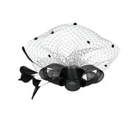 LOLIPPYY Elegant Black Bridal Headdress Gauze Clip Hair Accessory for Weddings Engagements Parties Creative Photo Prop Headband Combining Style and Charm for Brides and Special Occasions