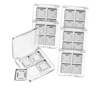 LOLIPPYY Empty Eyeshadow Palette Organizer Tray 6 Pcs Square 4-compartment Makeup Palettes Container for Women Girls Cosmetics Storage