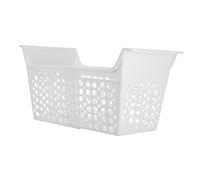LOLIPPYY Expandable Small Chest Freezer Basket, Plastic Extendable Storage Organizer Bin for Kitchen and Refrigerator Freezer, Adjustable Food Storage Rack for Cold Food Management