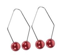 LOLIPPYY Face Dimple Maker and Trainer Tool 2pcs Metal Facial Exerciser for Cheeks Workout Dark Red Suitable for Facial Muscle Toning and Natural Dimple Creation