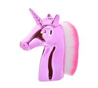 LOLIPPYY Fantasy Shape Foundation Brush Rose Gold Handle Professional Cosmetics Brush for Women Makeup Powder with Carry Pouch