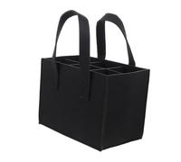 LOLIPPYY Felt Wine Bottle Carrying Bag for Bottles Black Portable Storage Tote for Red Wine Party Use Soft and Lightweight Organizer for Home and Travel