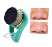 LOLIPPYY Fiber Manual Facial Cleansing Brush Green for Gentle Deep Pore Exfoliation and Skin Cleaning Soft Fiber Face Brush for Removing Dead Skin Makeup and Oil Suitable for Men and Women