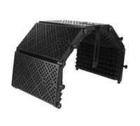 LOLIPPYY Five-Door Mic Sound Absorbing Guard Foldable Microphone Soundproof Cover with EVA ABS Material for Studio Recording