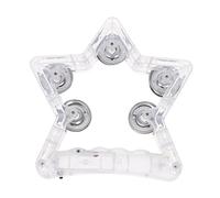 LOLIPPYY Flashing Tambourine for Boys and Girls Adults Sturdy Five-pointed Star Musical Instrument Three Light Control Modes for Parties Sports Events Festivals More