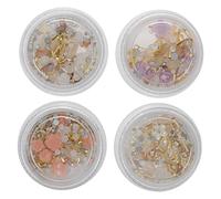 LOLIPPYY Flowers for Nails Flower Nail Charms Charms Art Accessories for Manicure Decoration for Diy at Home Festival