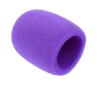 LOLIPPYY Foam Microphone Windscreen Handheld Mic Cover Thick Sponge Pop Filter Protection for Ktv Home Use Non-slip Washable Purple Covers