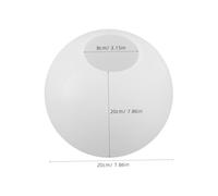 LOLIPPYY Frosted White Globe Lamp Shade PE Sphere Light Cover Shatterproof Ceiling and Pendant Fixture Dome for Modern Home and Commercial Decorative Lighting
