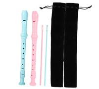 LOLIPPYY German Style Soprano Recorder for Pink Blue Abs Flute Instruments Beginner Friendly Musical for Preschoolers School Lessons Home Practice