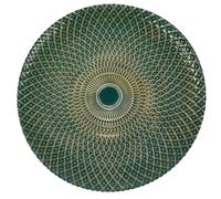 LOLIPPYY Glass Fruit Plate Multi-Purpose Candy Tray Delicate Blue Gradient Glass Decorative Food Storage Tray Home Accessory for Party and Dining