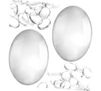 LOLIPPYY Glass Nail Polish Display Beads Nail Shapes Chart 30pcs Size Chart for Salon Manicure Practice