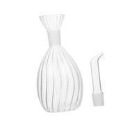 LOLIPPYY Glass Spice Bottle Oil Storage Can with Wide Opening Anti-skid Base for Vinegar Soy Sauce Oil Kitchen Seasoning Pot