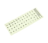 LOLIPPYY Glow Dark Keyboard Sticker Wear-resistant PVC Matte Replacement Letters for Laptop and Desktop Keyboards Easy Stick Design Super Adhesive and Residue- Visible Use