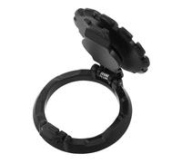 LOLIPPYY Glow Dark Push to Start Button Cover Zinc Alloy Ignition Switch Protection Fit Car Interior Decorative Ring Easy Installation Scratch Black Finish
