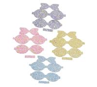 LOLIPPYY Glow-in-the-dark Glitter Hair Bow Clips for Girls Multi-color Sequin Fabric Hair Pin Accessories Shiny Faux Leather Sheets for Diy Bow Making and Decoration