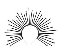 LOLIPPYY Goddess Radiant Crown Headband Light Ring Headpiece for Woman's Coronation Occasion