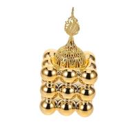 LOLIPPYY Golden Ceramic Aromatherapy Burner for Meditation Portable Incense Holder for Camping Decorative Incense Burner Bowl for Sticks