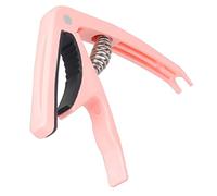 LOLIPPYY Guitar Capo for Acoustic and Electric Guitar Pink Metal Abs Adjustable Spring Tension Capo Applying Right Pressure Evenly for Folk Music and Playing Traditional Songs