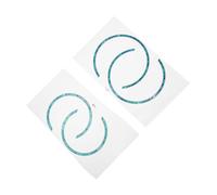 LOLIPPYY Guitar Curved Strip Decals 4pcs for Sound Hole Rosette Stickers Wear Resistant 38 and 41 Inches Easy to Remove Acoustic and Classical Guitars