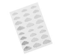 LOLIPPYY Guitar Fretboard Stickers DIY Music Instrument Decorations Cloud Shaped with Easy Installation Silver Plastic Versatile Use for Ukulele and Electric Bass