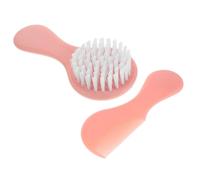 LOLIPPYY Hair Brush and Comb Set for Newborns Safe Plastic and Nylon Materials Dandruff Removal Essential Grooming Tools for Healthy Scalp Care