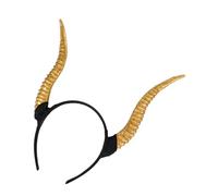 LOLIPPYY Halloween Cosplay Horns Headband for Women Gold Antelope Horn Headdress for Costume Parties Comfortable and Halloween Hair Accessory for Masquerade and Role-playing Events