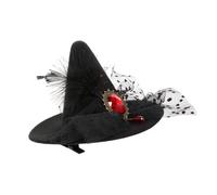 LOLIPPYY Halloween Hat Hair Clip Delicate Witch Hat Bobby Pin Hair Accessory for Costume Parties Daily Wear Stylish Gothic Headdress for Women