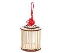 LOLIPPYY Handmade Bamboo Cricket Cage Small Round Storage Carrier for Home Use Outdoor Insect Observation Educational Tool for Nature Exploration