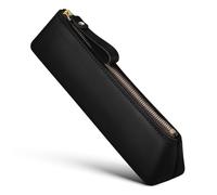 LOLIPPYY Handmade Small Leather Pencil Case Vintage Style Pouch for Pens Markers and Stationery Comfortable Touch Multi Functional Organizer for Travel Classroom and Office Use