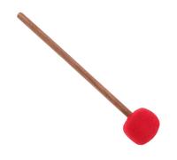 LOLIPPYY Handmade Wool Felt Singing Bowl Mallet Red Small Thick Wooden Percussion Beater for Sound Therapy, Meditation, Chakra Balancing, and Energy Cleansing