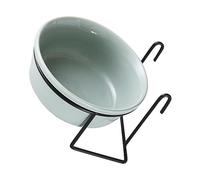 LOLIPPYY Hanging Pet Feeding Bowl with Rack Spill Water and Cat Food Container Ceramic Cat and Dog Bowl for Kittens and Puppies Easy to Clean and Install