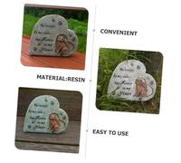 LOLIPPYY Heart-shaped Angel Cat Memorial Stone Smooth Polished Pet Tribute Garden Headstone for Outdoor Use Wear-resistant Keepsake for Remembering Beloved Cats