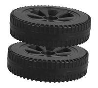 LOLIPPYY Heavy Duty Replacement Caster Wheels 6 Inch 2pcs Withstand Heavy Loads Black Hdpe Wheels Versatile Use for Bbq Grill and Small Cart for Outdoor Equipment and Patio