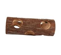 LOLIPPYY Hideout Tunnel for Hamsters and Guinea Pigs Bite-resistant Small Pet Natural Solid Wood Rodent Activity Tube for Guinea Pig Hides and Hamster Cage Enrichment