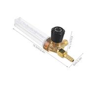 LOLIPPYY High Precision Co2 and Argon Gas Flow Meter with Adjustable Control Valve Portable Industrial Gas Flow Measuring Tool for Chemical and Food Applications Random Color Random Color