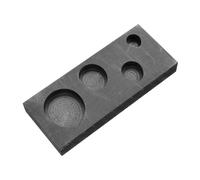 LOLIPPYY High Purity Graphite Crucible Mold with Creative Ingot Slot for Small Volume Metal Melting Thermal Stable DIY Casting Tool for Furnace Melting and Refining Applications