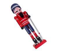 LOLIPPYY Hockey Player Nutcracker Decor Sports Themed Christmas Decoration for Desktop Table Centerpiece Festive Holiday Nutcracker Collectors and Xmas Celebrations