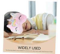 LOLIPPYY Kids Plush Eye Shade Cover Unicorn Sleep Mask Lightweight Portable Sleeping Blindfold Soft Eye Cover for Nap Time and Travel