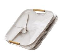 LOLIPPYY Large Capacity Portable Laundry Basket with Beige Fabric Lightweight Foldable Storage Hamper for Dirty Clothes Multi Purpose Organizer for Books Easy to Carry and Clean