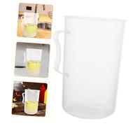 LOLIPPYY Large Fuel Oil Measuring Cup with Handle Transparent Graduated Pitcher for Accurate Liquid Measurement Reusable Oil and Transmission Fluid Jug Shaped Spout for Easy Pouring