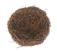 LOLIPPYY Large Outdoor Rattan Bird Nest Handmade Nesting Box for Birds Garden Landscape Decoration and DIY Photo Prop with Easy Installation