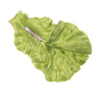 LOLIPPYY Lettuce Leaf Hair Clip for Women Realistic Green Leaf Hairpin Accessory Playful Design for Everyday Hairstyling and Cosplay Lightweight and Secure Hold