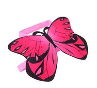 LOLIPPYY Lightweight Halloween Cat Costume with Butterfly Print Felt Material Cosplay Clothes for Cats Lovely Pink Pet Garment for Party and Relaxation