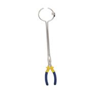 LOLIPPYY Long Crucible Tong Clamp for Melting Furnace Casting Precious Metals Smelting Tool with Handle for Safe Jewelry Refining and Pouring