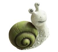 LOLIPPYY Luminous Resin Snail Garden Statue Solar Powered Outdoor Ornament Weatherproof Decorative Sculpture for Pool Patio Lighting