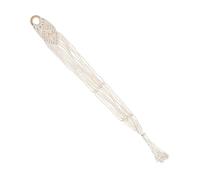 LOLIPPYY Macrame Woven Ukulele Hanger Cotton Linen Rope Wall Mount Instrument Holder Easy Installation for Ukulele Guitar Decorative Storage Bag